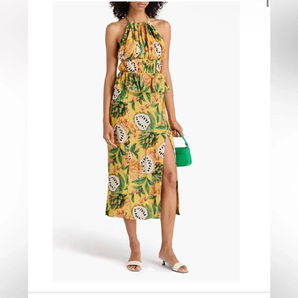 FARM Rio
Women's Open-Back Floral-Print Cotton Midi Dress